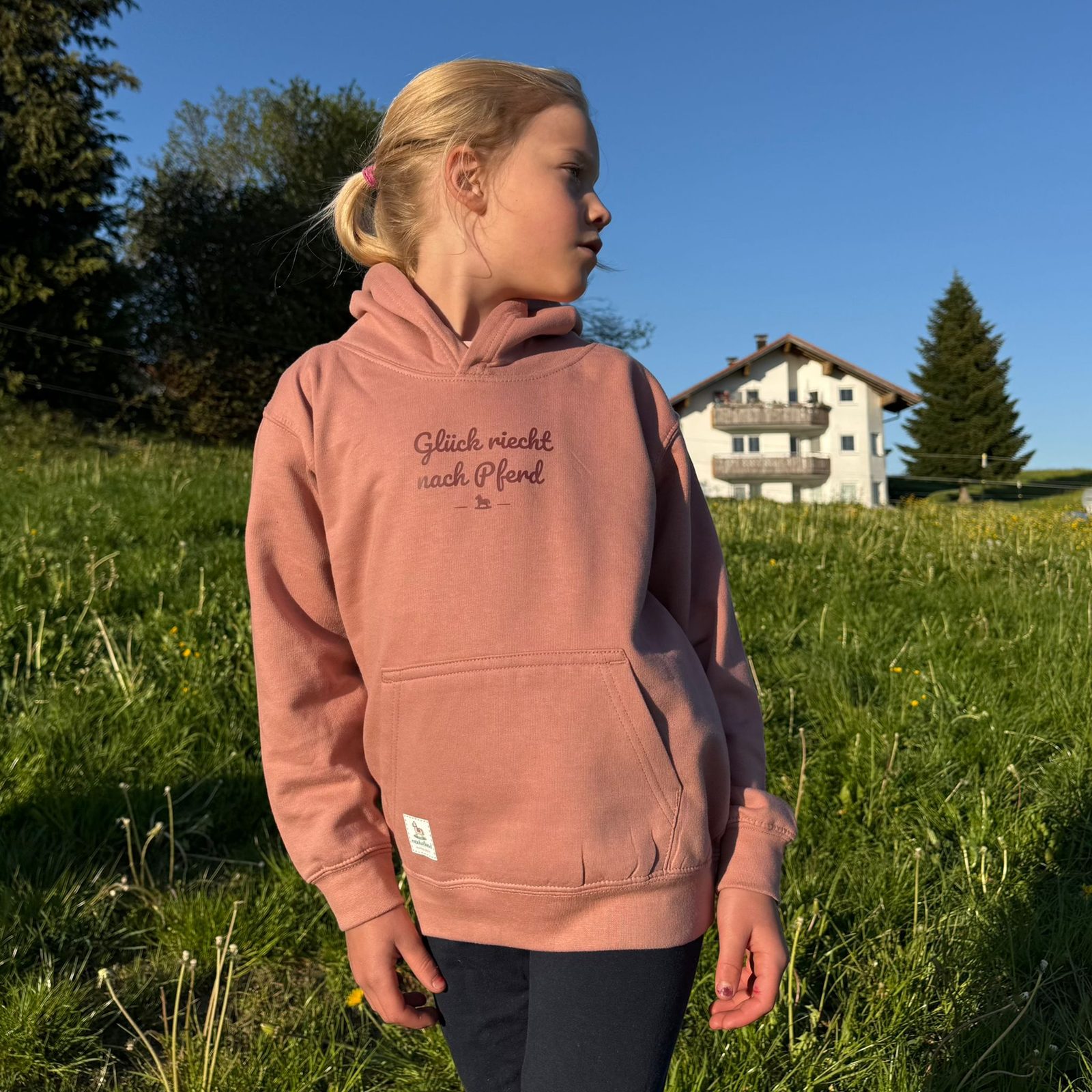 Glück riecht nach Pferd – Hoodie – Ansicht 2