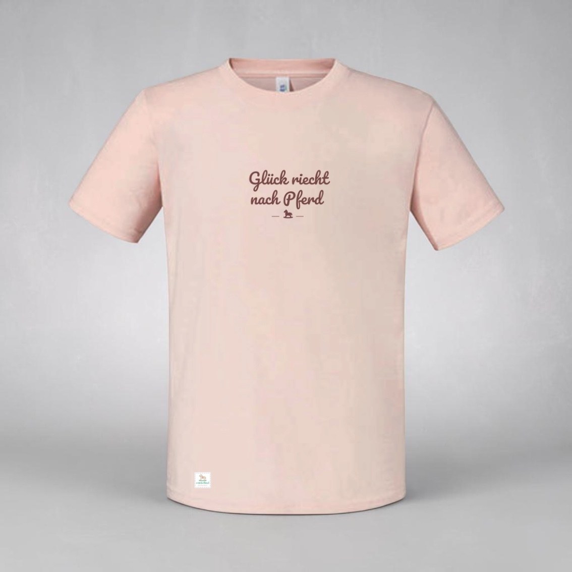 Glück riecht nach Pferd – T-Shirt – Ansicht 2